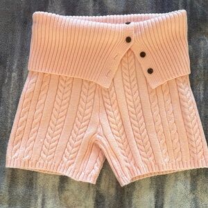 Frankie’s bikinis cable knit mini shorts